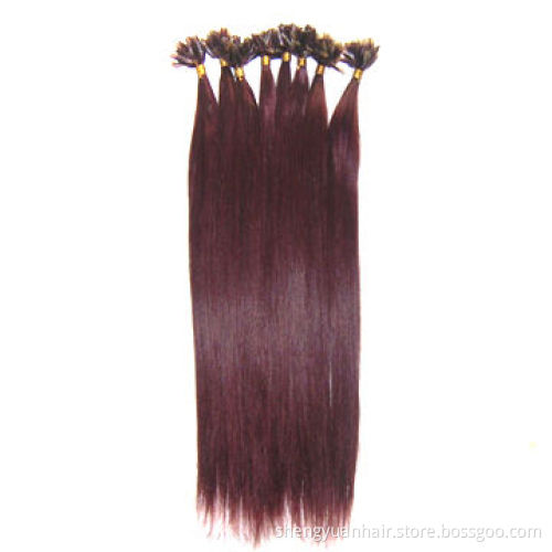 Italian Glue I-tip Virgin Remy Chinese Hair Extension